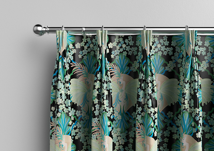 Faded Glamour, Absinthe Black - Made To Measure Curtains - Image 11